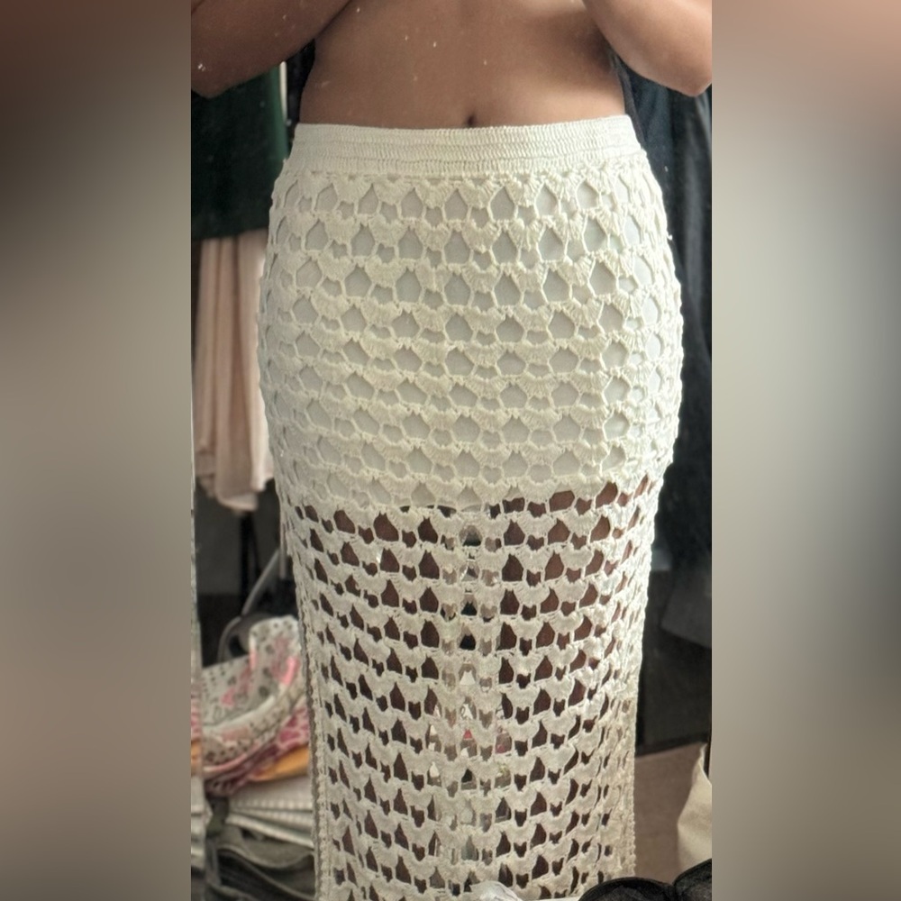 Free People Flook the Label white lace Crochet Set size S - Picture 12 of 13